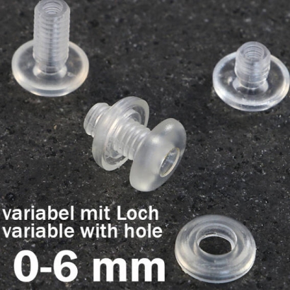 Nity plastikowe z otworem 6 mm