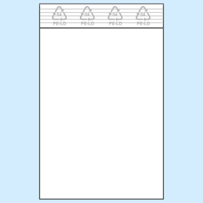 Woreczki strunowe, folia PE 50 µm | 50 x 80 mm 