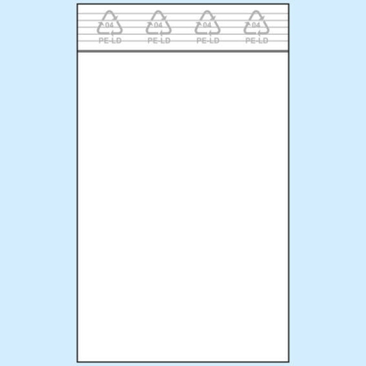 Woreczki strunowe, folia PE 50 µm | 80 x 120 mm 