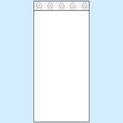 Woreczki strunowe, folia PE 90 µm | 110 x 220 mm 