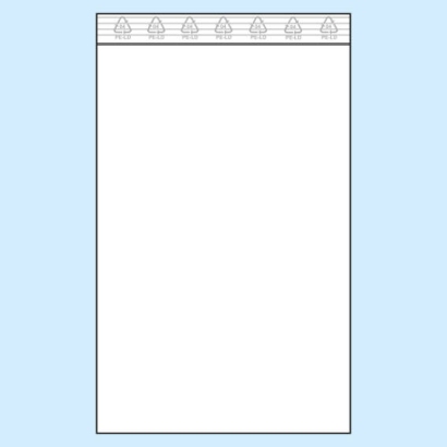 Woreczki strunowe, folia PE 50 µm | 150 x 250 mm 