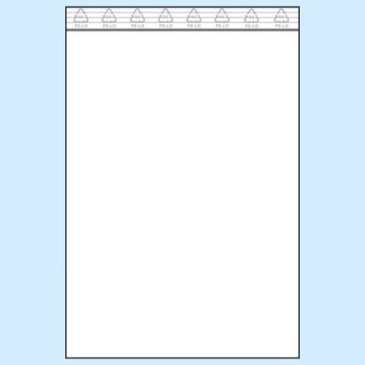 Woreczki strunowe, folia PE 50 µm | 220 x 280 mm 