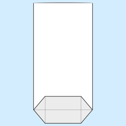 Torebki krzyżowe, folia OPP 210 x 370 mm 