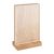 Magnetyczny uchwyt na menu akrylowy/dębowy 100 x 150 mm 