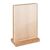 Magnetyczny uchwyt na menu akrylowy/dębowy 130 x 180 mm