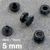 Nity plastikowe czarny  | 5 mm