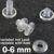Nity plastikowe z otworem 6 mm