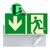 Znak wyjścia ewakuacyjnego, fosforyzujący, plastikowy, ISO 7010 