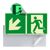 Znak wyjścia ewakuacyjnego, fosforyzujący, plastikowy, ISO 7010 null