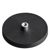 Magnesy powlekane gumą z wkrętem z gniazdem czarny  | 66 mm | M5 