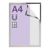 Ramka magnetyczna A4 Window Frame srebro 