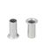 Oczka zatrzaskowe 14,0 mm, 100 - 130 arkuszy, kolor srebrny 14 mm