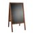 Drewniany potykacz WOOD-STOP, Lite L, tablica kredowa 53 x 80 wygląd drewna 