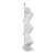 Stojak na broszury ZIG ZAG metalowy 6x A4 srebro 