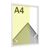 Aluminiowa ramka na zdjęcia, przezroczysty styren null | A4 21 x 29,7 cm | null