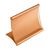 Aluminiowy uchwyt stołowy na menu 120 x 80 mm  | złoty 