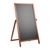 Drewniany potykacz reklamowy FLIP, 490 x 890 mm brązowy 