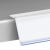 Listwy cenowe HE, samoprzylepne, kolor przeźroczysty 39 mm | 1000 mm | biały