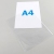 Koszulki na dokumenty A4, połowa krawędzi oznaczona kolorem, folia PP biały