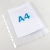 Koszulki na dokumenty A4, z klapką, kolorowa zewnętrzna krawędź niebieski