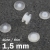 Nity zatrzaskowe plastikowe przezroczysty  | 1.5 mm
