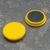 Magnes biurowy, okrągły 32 mm | żółty