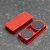 Magnes biurowy, prostokątny 50 x 23 mm | czerwony